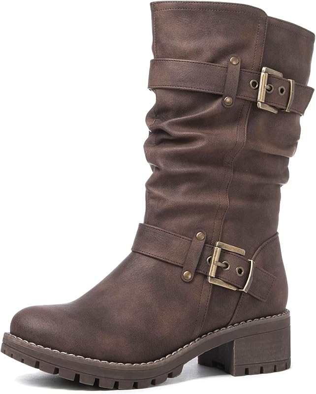GLOBALWIN Dress Boots Women Brown7 5M